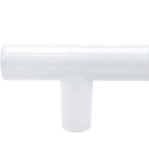 Simple Kitchen Cabinet Pulls White Cupboard Round T Bar Handle Drawer 2"‎ New